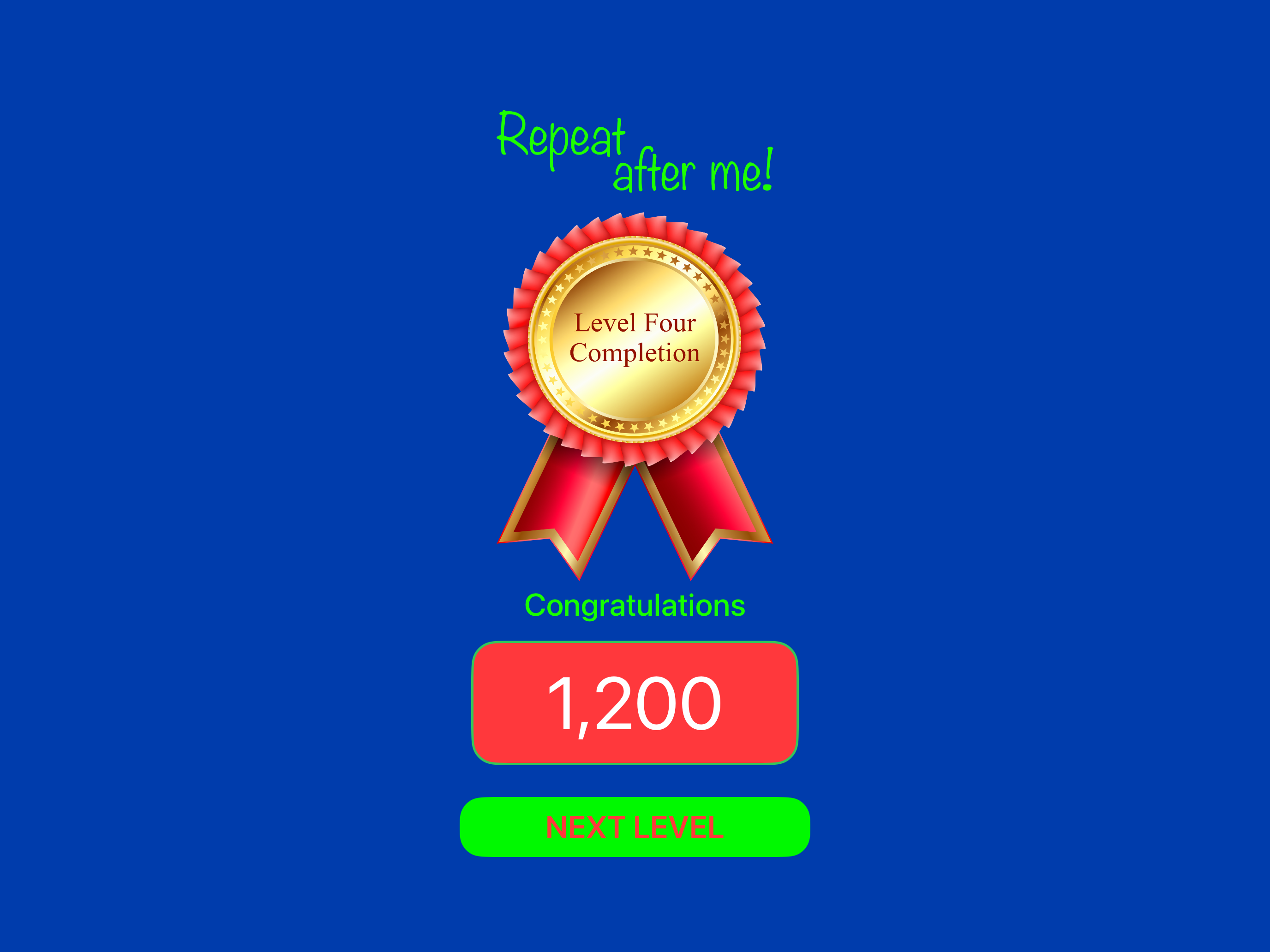 Level 4 completion award